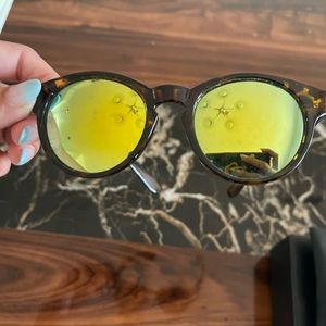 green yellow lenses sunglasses